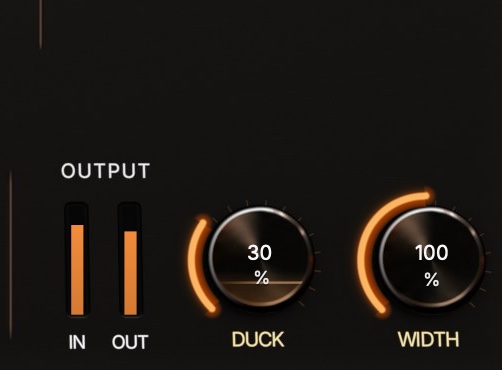 The Tone section: a frequency display with a pink input line and an orange tail line, above the Low Cut, Damping and High Cut knobs.
